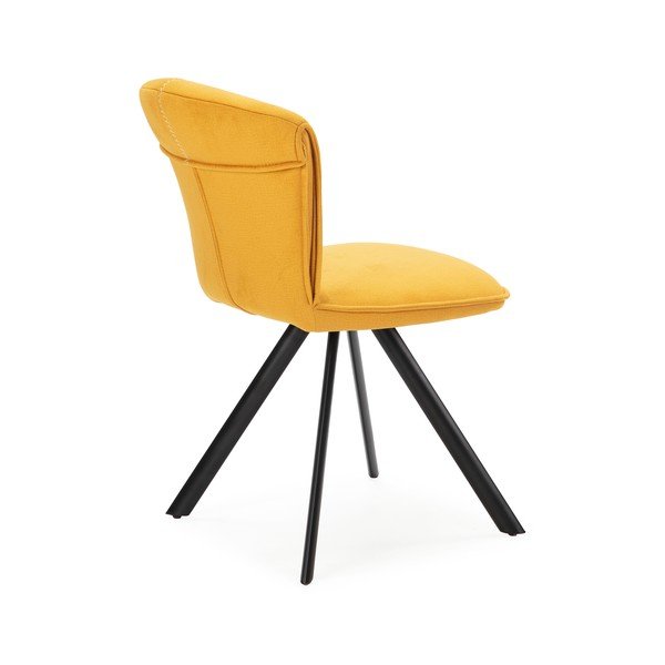 Dzelteni pusdienu krēsli (2 gab.) Simbra – Marckeric-image-3