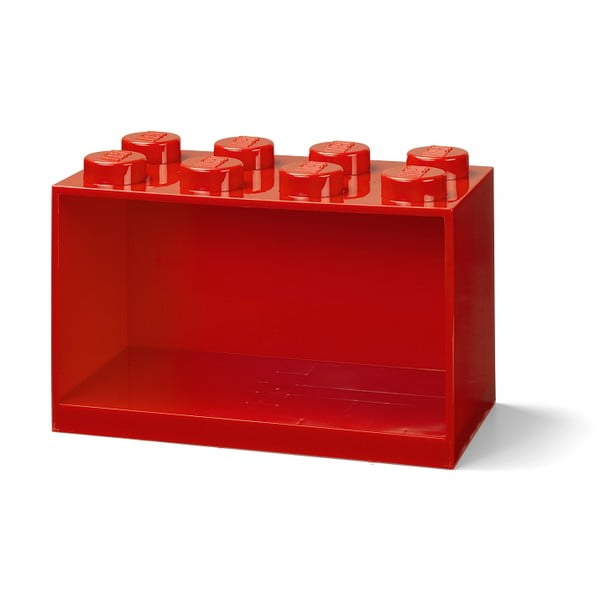 Bērnu sarkanais sienas plaukts Brick 8 - LEGO®-image-2