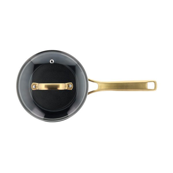 Alumīnija kastrolis ar vāku un nelīpošo pārklājumu piemērots indukcijas plītij 1,5 l – Holm-image-2