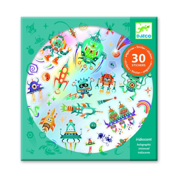 30 uzlīmju komplekts Djeco Space-image-1