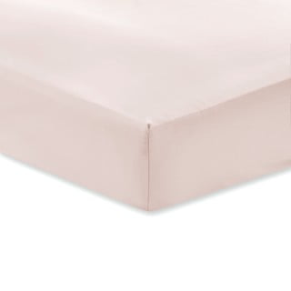 Rozā kokvilnas satīna gultasveļa Bianca Classic 135 x 190 cm