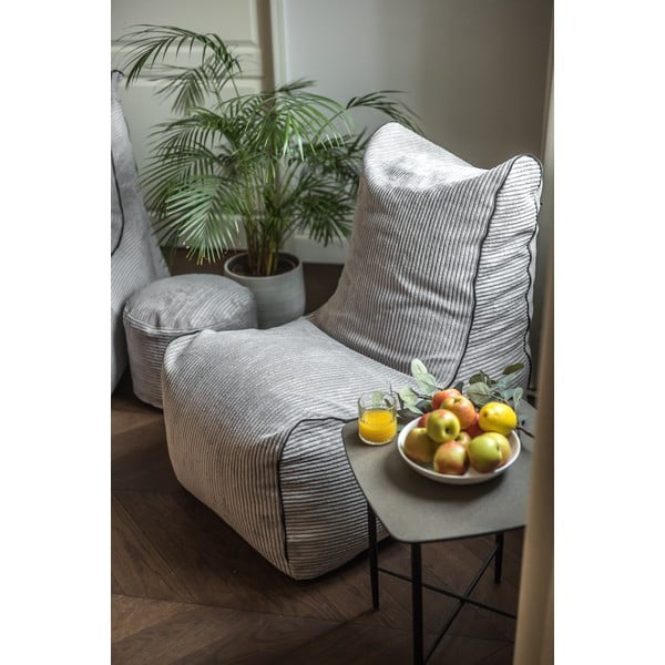 Gaiši pelēks sēžammaiss no buklē auduma Seat Lounge – SLOWDOWN-image-1