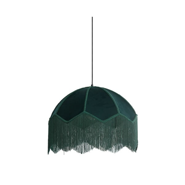 Zaļganzila piekaramā lampa ar auduma abažūru ø 50 cm Malacia – Light & Living-image-2