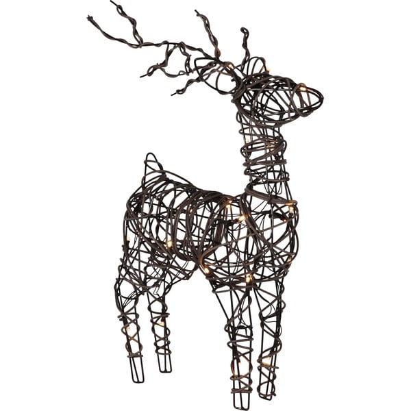 Brūns grīdas Ziemassvētku gaismas dekors uz baterijām Vixen – Star Trading