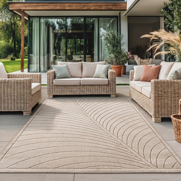 Bēšs iekštelpu un āra paklājs 160x230 cm Nova 1204 – Ayyildiz Carpets-image-1