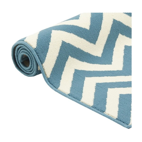 Gaiši zils āra paklājs Floorita Waves, 133 x 190 cm-image-3