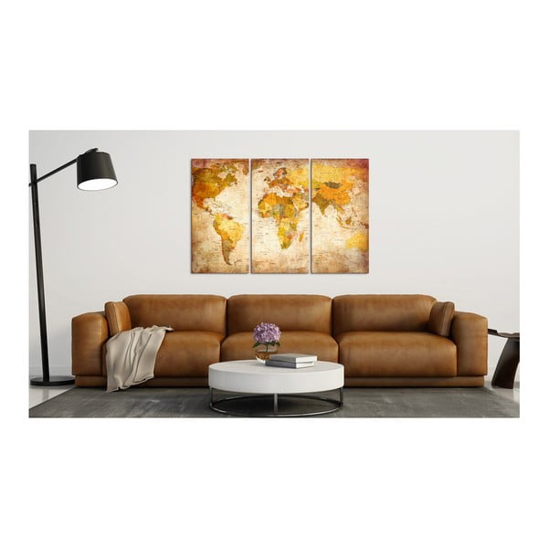 Daudzdaļīga pasaules kartes tāfele Bimago Antique Travel, 120 x 80 cm-image-2