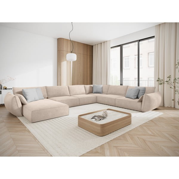 Bēšs stūra dīvāns (labais stūris) Vanda – Mazzini Sofas-image-1