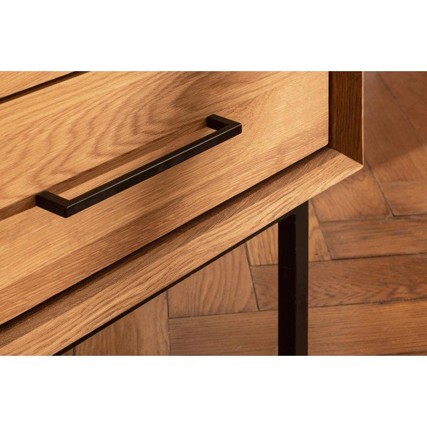 Dabīga toņa ozolkoka skapis 97x125 cm Abies – The Beds-image-4