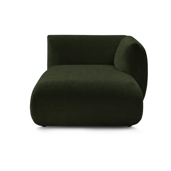 Zaļš velveta modulārais dīvāns (ar labo stūri) Lecomte – Bobochic Paris