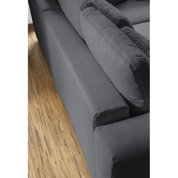 Tumši pelēks izvelkamais stūra dīvāns (maināms stūris) Homely Tommy – Miuform-image-3