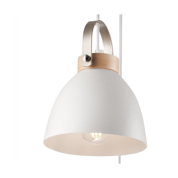 Balta piekaramā lampa ar metāla abažūru ø 37 cm Danielle – LAMKUR-image-3