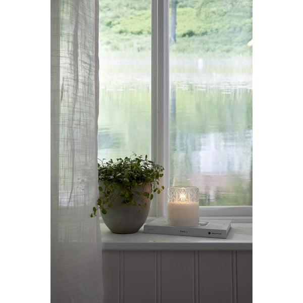 Balta LED svece no stikla Star Trading Flamme Romb, augstums 10 cm-image-3