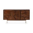 Brūna mango masīvkoka kumode 145x76x40 cm Trisha – MOME