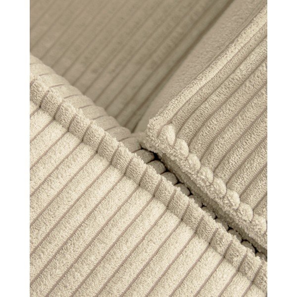 Bēšs velveta dīvāns 210 cm Blok – Kave Home-image-3
