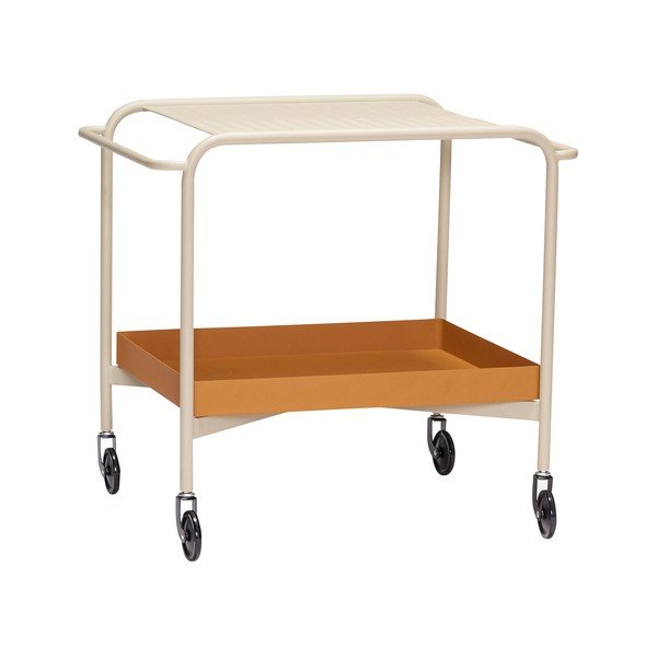 Metāla servēšanas galdiņš uz riteņiem 47x66 cm Push – Hübsch-image-2