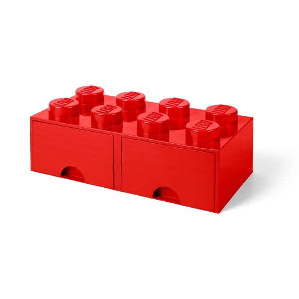 Sarkana uzglabāšanas kaste ar divām atvilktnēm LEGO®-image-1