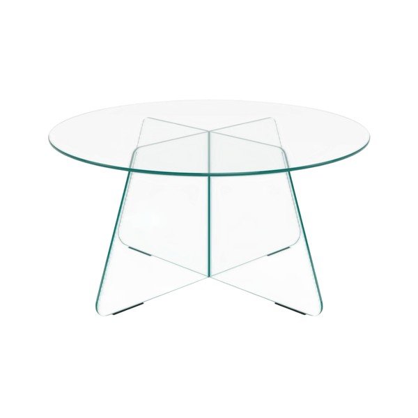 Stikla apaļš žurnālgaldiņš ø 80 cm Samos – Actona-image-2