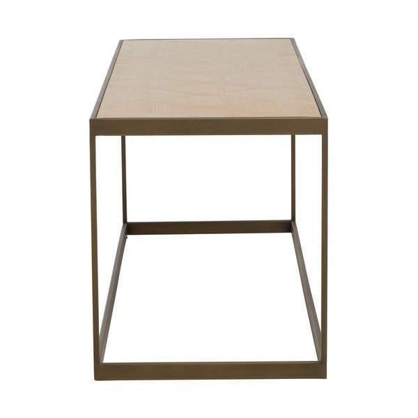 Brūns/dabīga toņa žurnālgaldiņš ar ozolkoka imitācijas galda virsmu 40x120 cm Grenoble – Premier Housewares-image-4