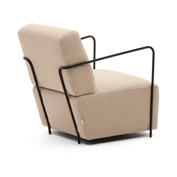 Bēšs atpūtas krēsls Gamer – Kave Home-image-4