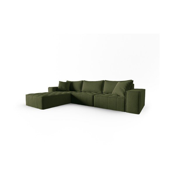 Zaļš stūra dīvāns (ar kreiso stūri) Mike – Micadoni Home-image-2