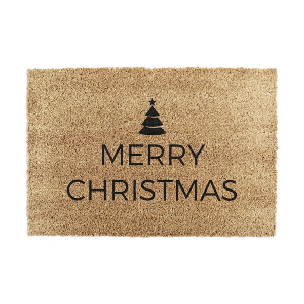 Kokosšķiedras kājslauķis ar Ziemassvētku motīvu 40x60 cm Merry Christmas – Artsy Doormats