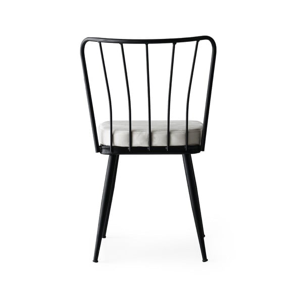 Balti/melni metāla pusdienu krēsli (2 gab.) Yildiz – Kalune Design-image-2