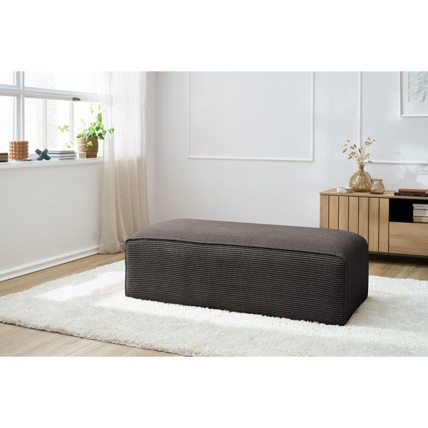 Brūns velveta modulārais kāju soliņš Megeve – Bobochic Paris-image-1