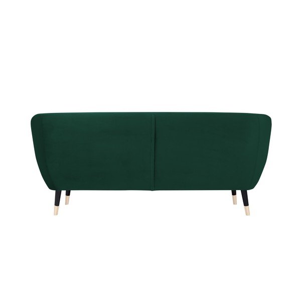 Zaļš trīsvietīgs dīvāns ar melnām kājām Mazzini Sofas Benito, 188 cm-image-4
