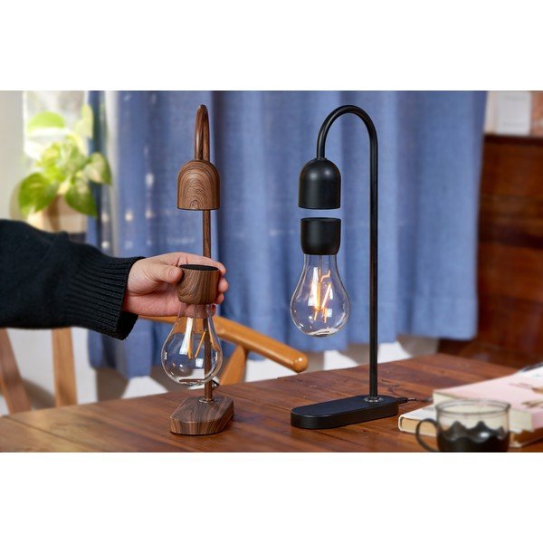 Melna galda lampa (augstums 36,5 cm) Evaro – Gingko-image-4