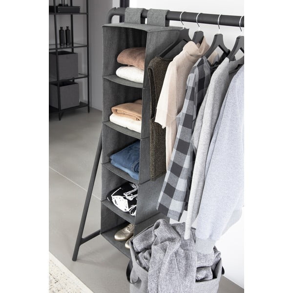 Piekaramais tekstila drēbju skapja organizators Soft Storage – Bigso Box of Sweden-image-1