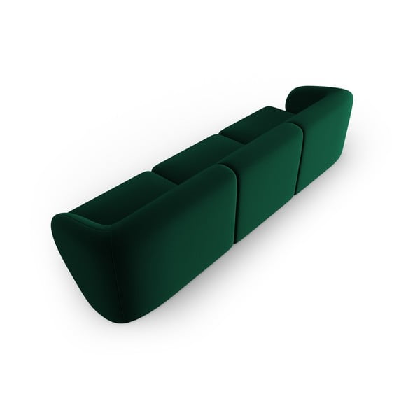 Zaļš samta dīvāns 266 cm Paolo – Milo Casa-image-3