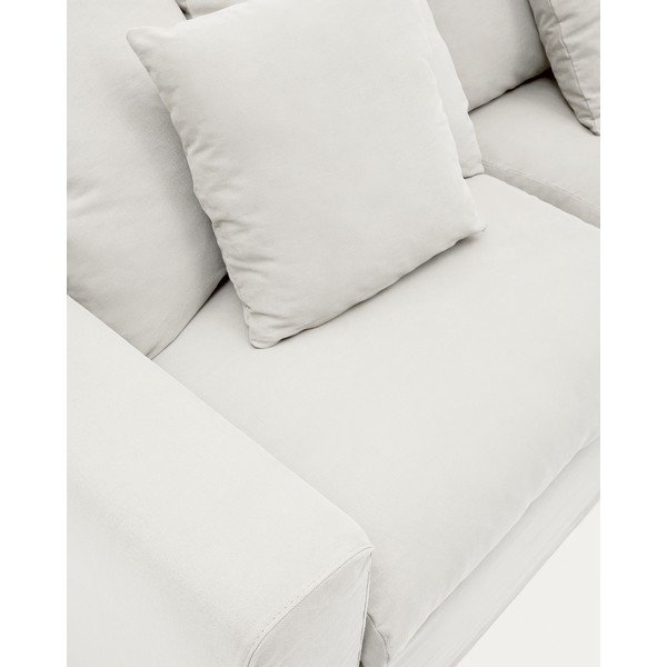 Balts pārvalks 240 cm Nora – Kave Home-image-4