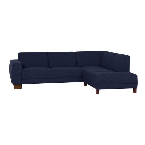 Max Winzer Blackpool tumši zils stūra dīvāns, labais stūris