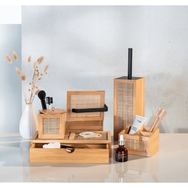 Bambusa tualetes papīra turētājs Wenko Allegre-image-1
