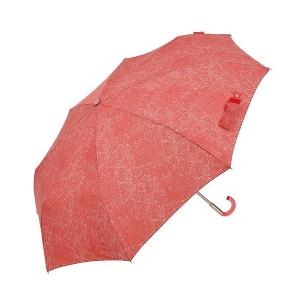 Sarkans saliekams lietussargs Ambiance Missy, ⌀ 108 cm