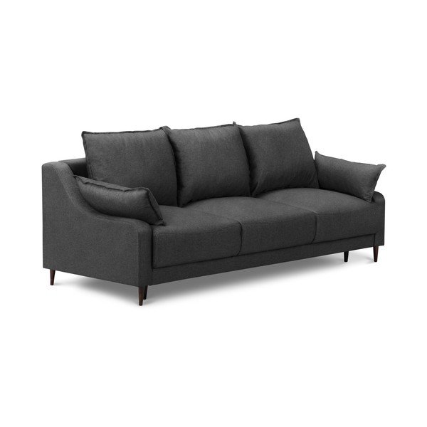 Tumši pelēks dīvāns ar veļas kasti Mazzini Sofas Ancolie, 215 cm-image-2