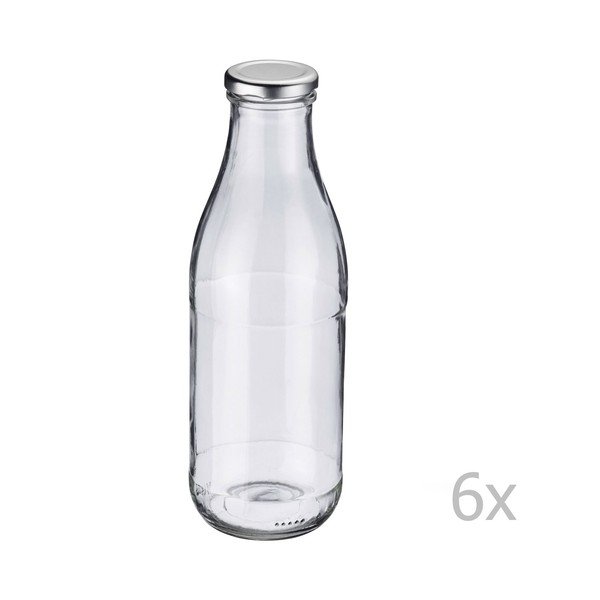 6 Westmark stikla pudeļu komplekts, 1000 ml