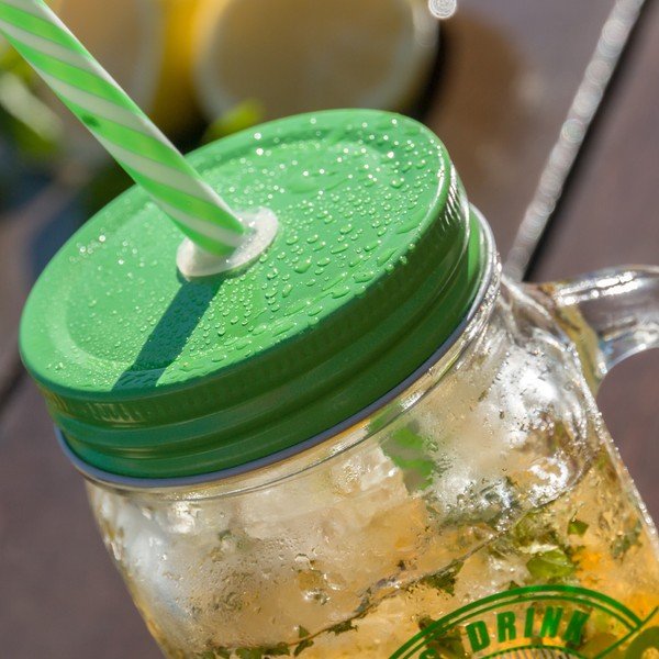 Glāze ar vāciņu un salmiņu InnovaGoods Mojito, 450 ml-image-2