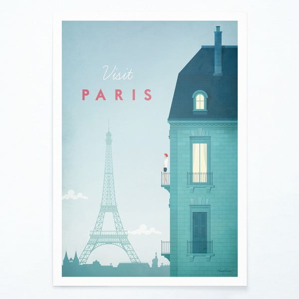 Plakāts Travelposter Paris, 30 x 40 cm