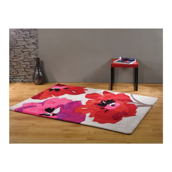 Paklājs Bloom Red, 160x220 cm