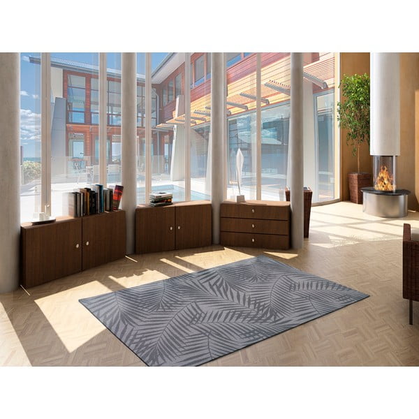 Pelēks āra paklājs Universal Palm, 160 x 230 cm-image-1