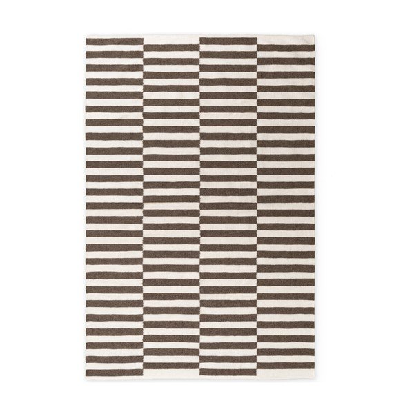 Balts/brūns divpusējs/ar rokām darināts vilnas paklājs 200x300 cm Vika – Hanse Home