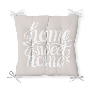 Sēdekļa spilvens ar kokvilnas maisījumu Minimalist Cushion Covers Home Sweet Home, 36 x 36 cm