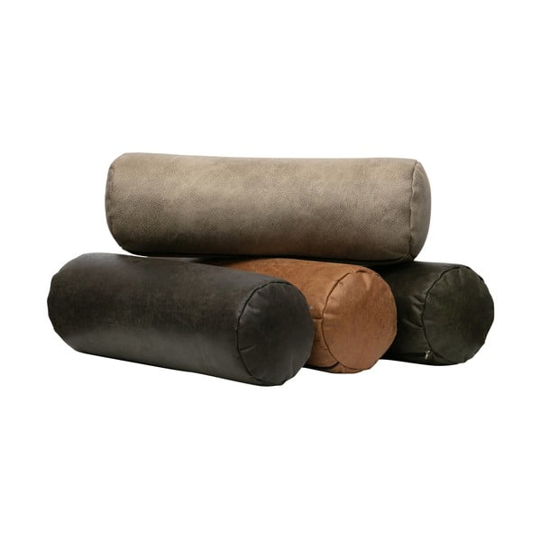 Ādas dekoratīvais spilvens ø 20 cm Spool – WOOOD-image-1