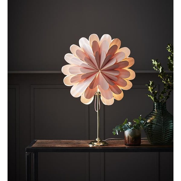 Rozā gaismas dekors Markslöjd Marigold, výška 68 cm