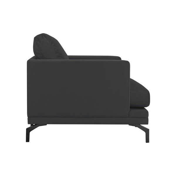 Tumši pelēks krēsls ar melnu kāju balstu Windsor & Co Sofas Jupiter-image-2