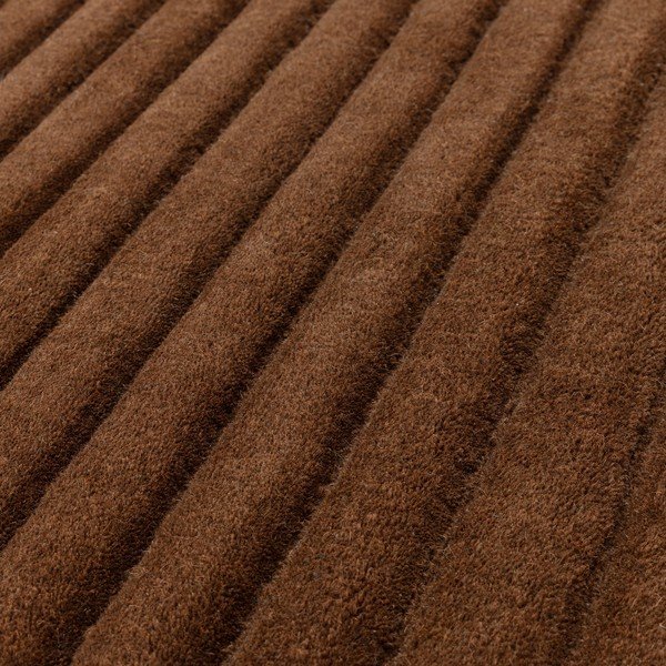Tumši brūns ar rokām darināts vilnas paklājs 160x230 cm – Asiatic Carpets-image-4
