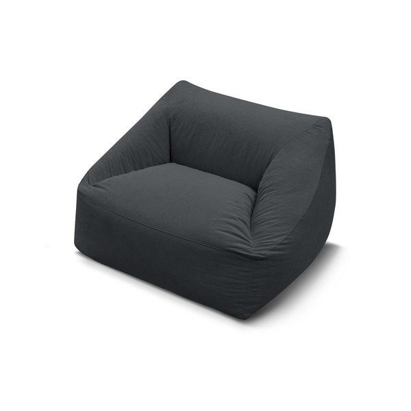 Tumši pelēks velveta sēžammaiss Lilibet – Bobochic Paris-image-3