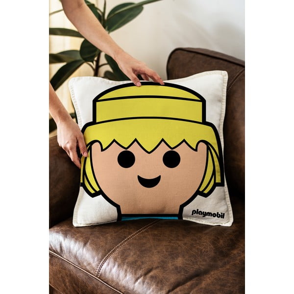 Bērnu spilvens no lina maisījuma – Playmobil-image-1